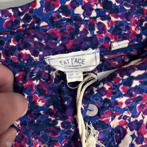 NWT - Fat Face Women's Charlie Layered Spot Shirt Dress - US 12/L - Picture 11 of 14